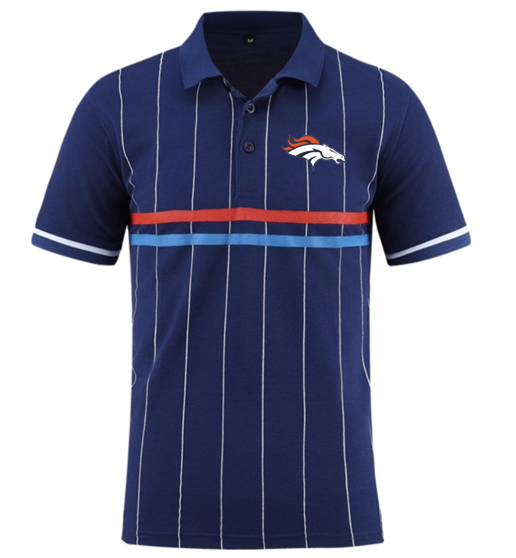 Denver Broncos blue Men 2025 NFL polo T shirt->nfl t-shirts->Sports Accessory